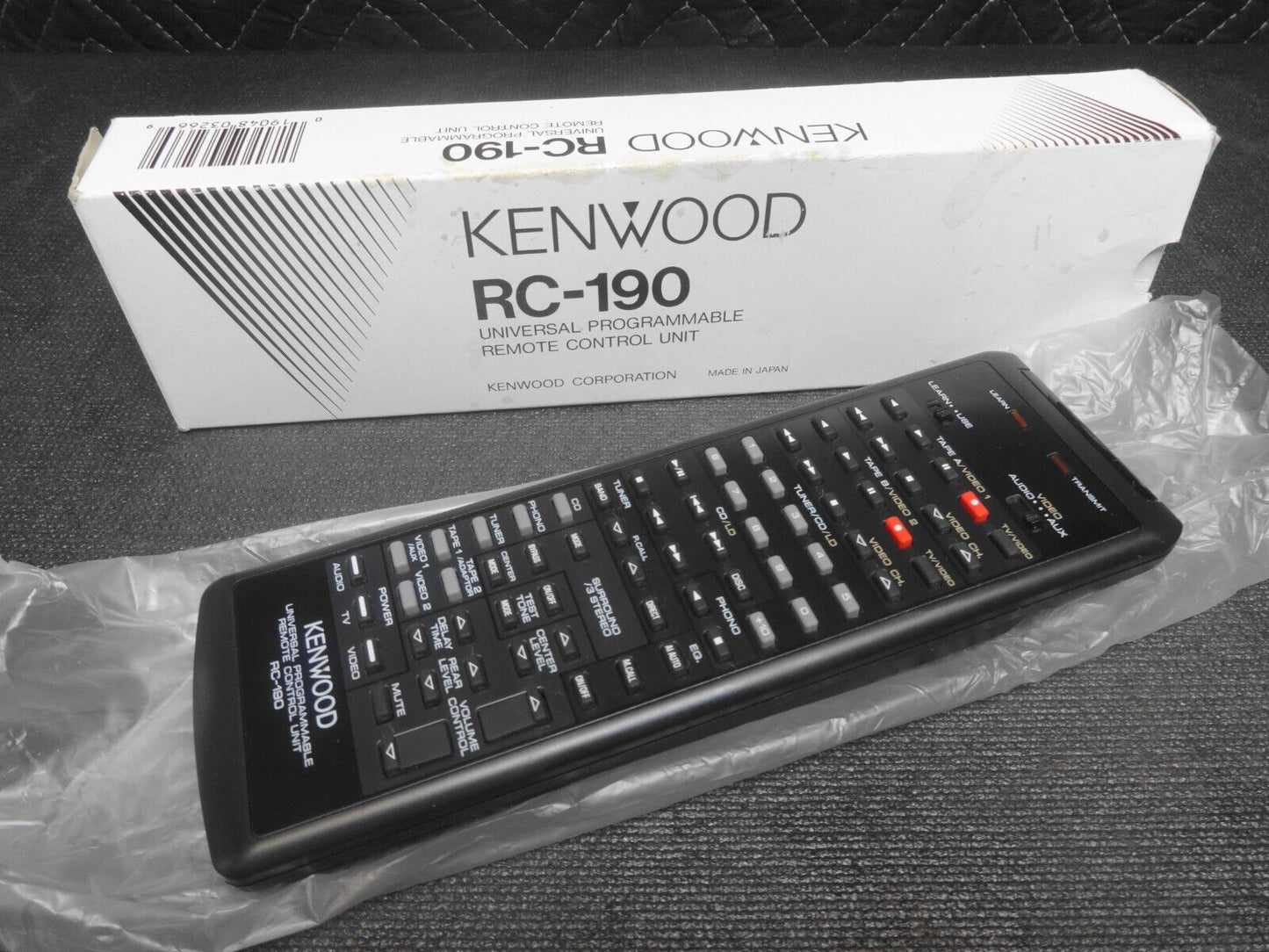 Kenwood Rc-190 Universal Learning Remote Control Kc992 DPR 892 Ka892 Kc922