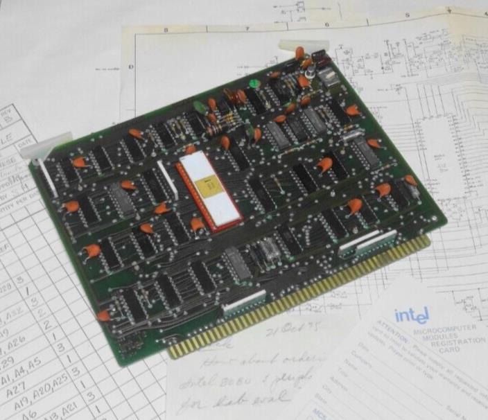 Intel MCS-80 imm 8-83 CPU 8080 Microcomputer Module Intellec 8/MOD80 Blueprints