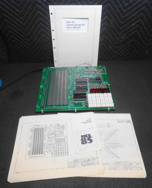 Intel MCS-85 SDK-85 System Design Kit w/ Manual & Schematic, 8085 1977 Intel ICs