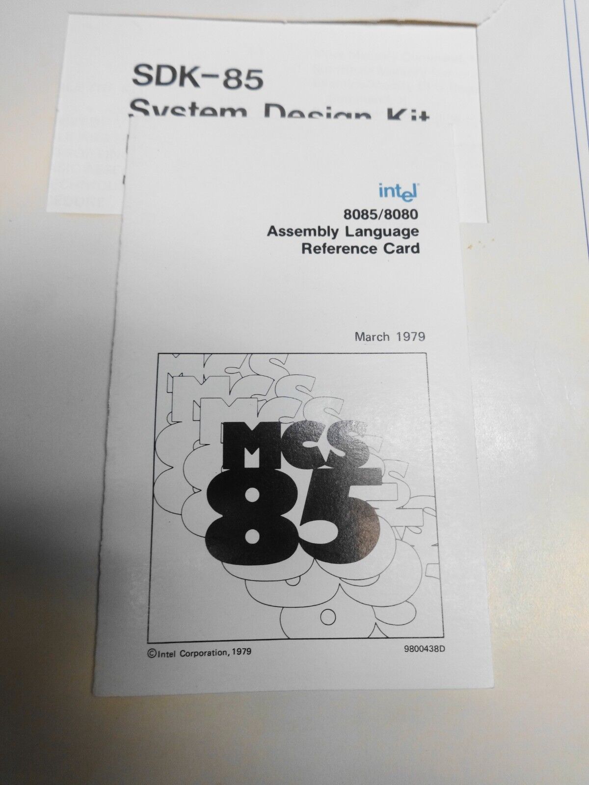 Intel MCS-85 SDK-85 System Design Kit w/ Manual & Schematic, 8085 1977 Intel ICs