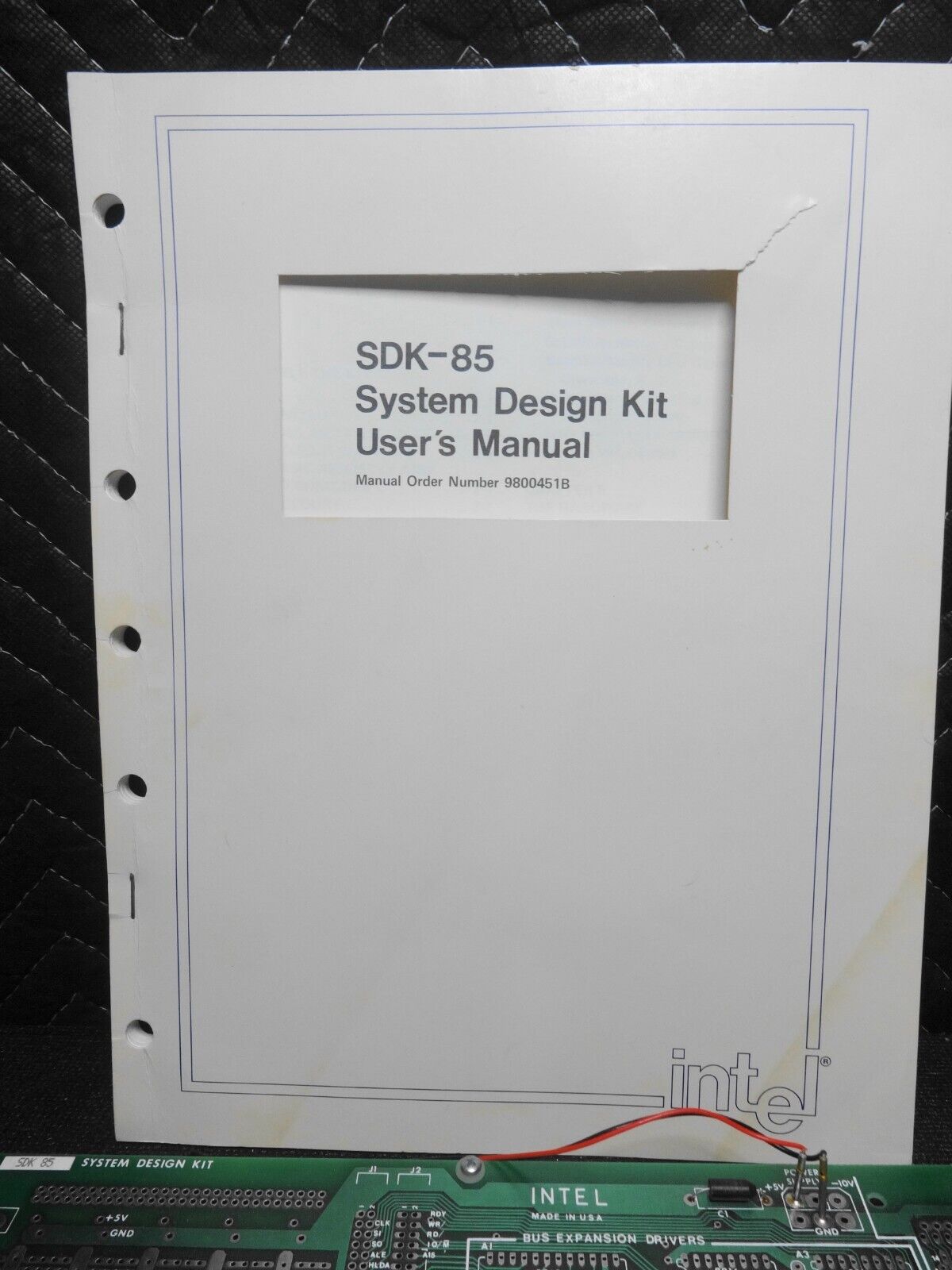Intel MCS-85 SDK-85 System Design Kit w/ Manual & Schematic, 8085 1977 Intel ICs