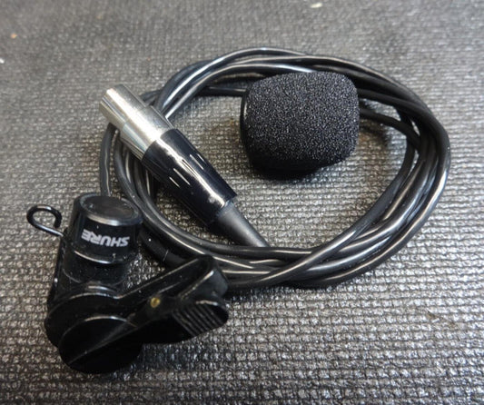 Shure WL184 Lavalier Condenser Microphone Black Wireless Professional Clip Unit