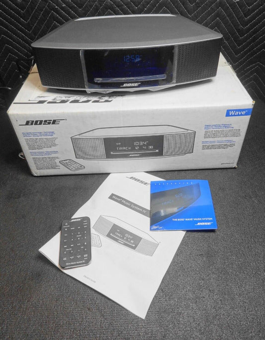 Bose Wave IV Music Sound System CD MP3 Player AM & FM Radio Tuner Silver