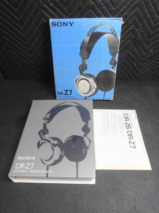 BOX & Manual ONLY for Vintage Rare Sony DR-Z7 Stereo Headphones -  Made in Japan