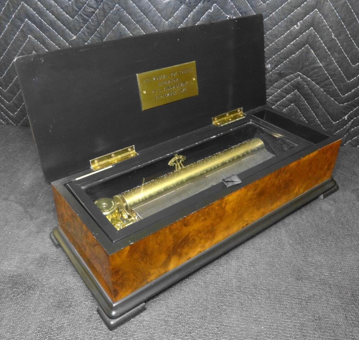 REUGE 144 NOTE 3 TUNE INLAYED MOZART MUSIC BOX SWISS SWITZERLAND FABULOUS SOUND