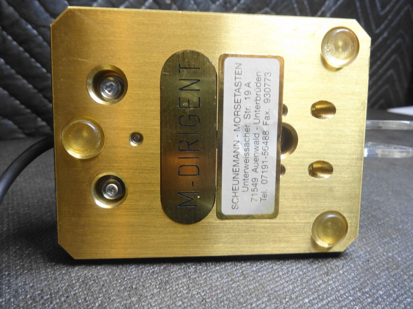 Scheunemann Morsetasten SM-101 Morse Dirigent iambic Morse Code Key Bug