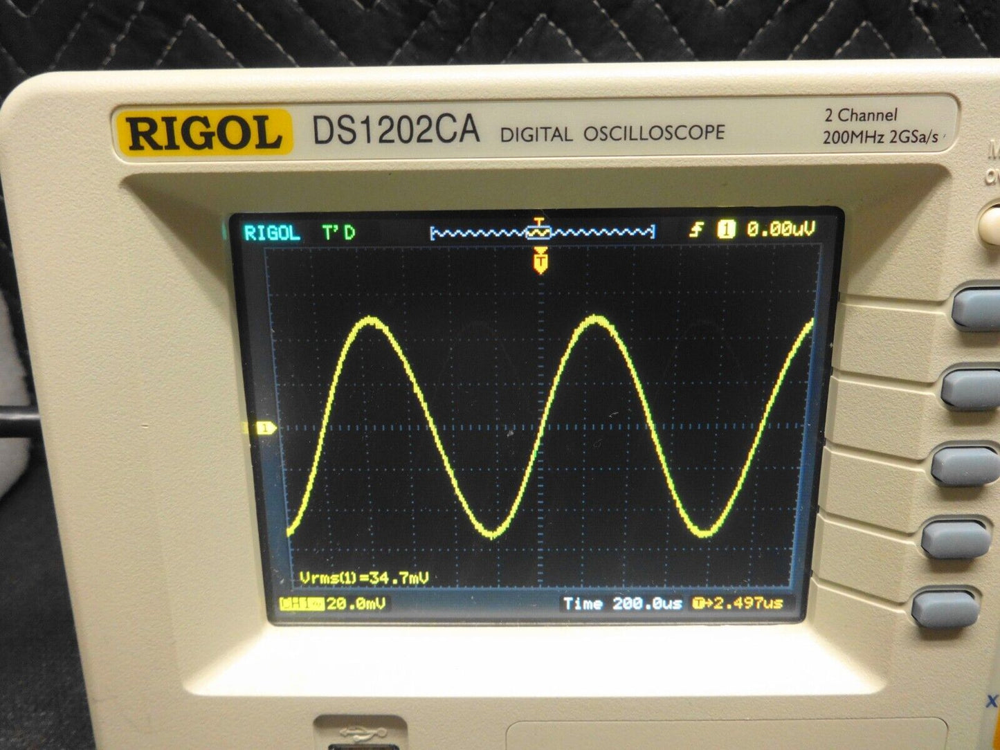 RIGOL DS1202CA 2 Channel 200MHz 2GSa/s Digital Oscilloscope