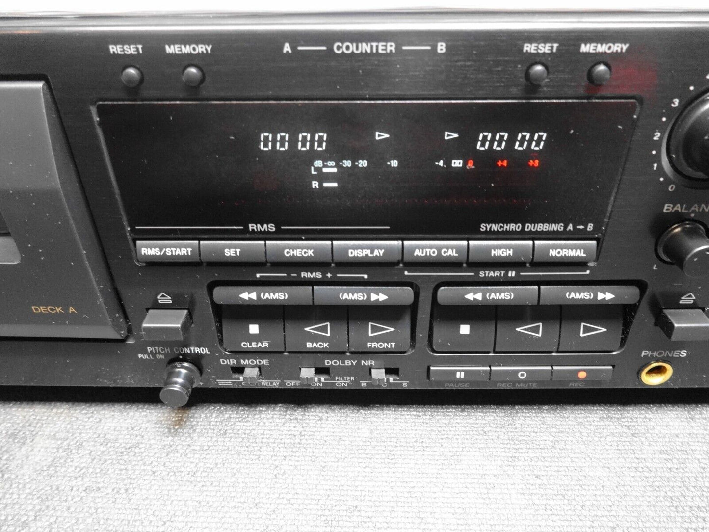 Sony TC-WR665S Stereo Double Cassette Deck Dolby B,C,S - w/ Manual - NEW BELTS