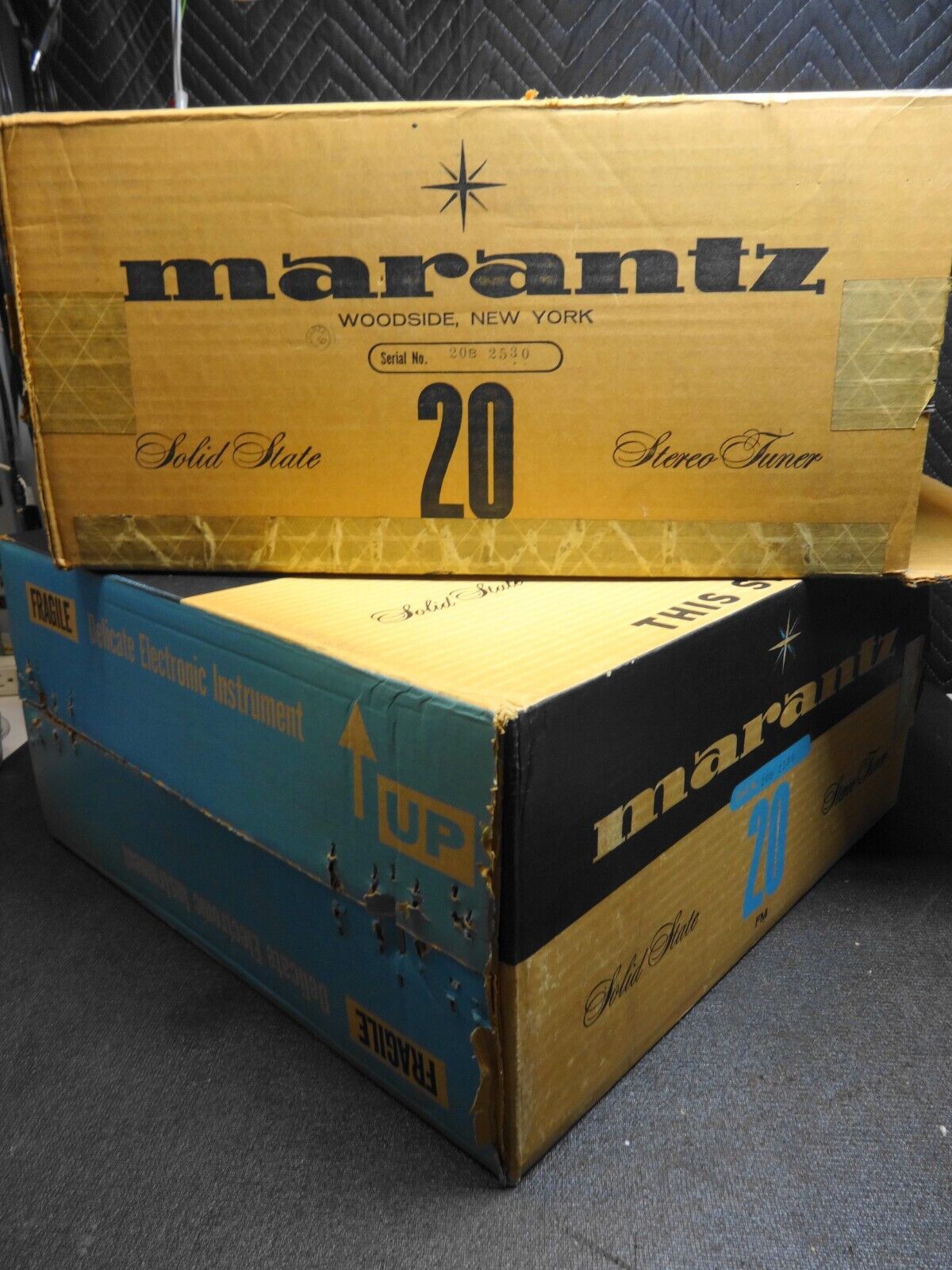 Marantz Model 20 Stereo Tuner Original Boxes (Boxes Only) w/ Packing Insert