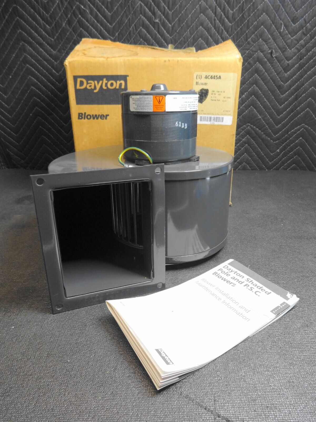 Dayton Model 4C445A - 1/10th HP Centrifugal Fan Blower - New Old Stock