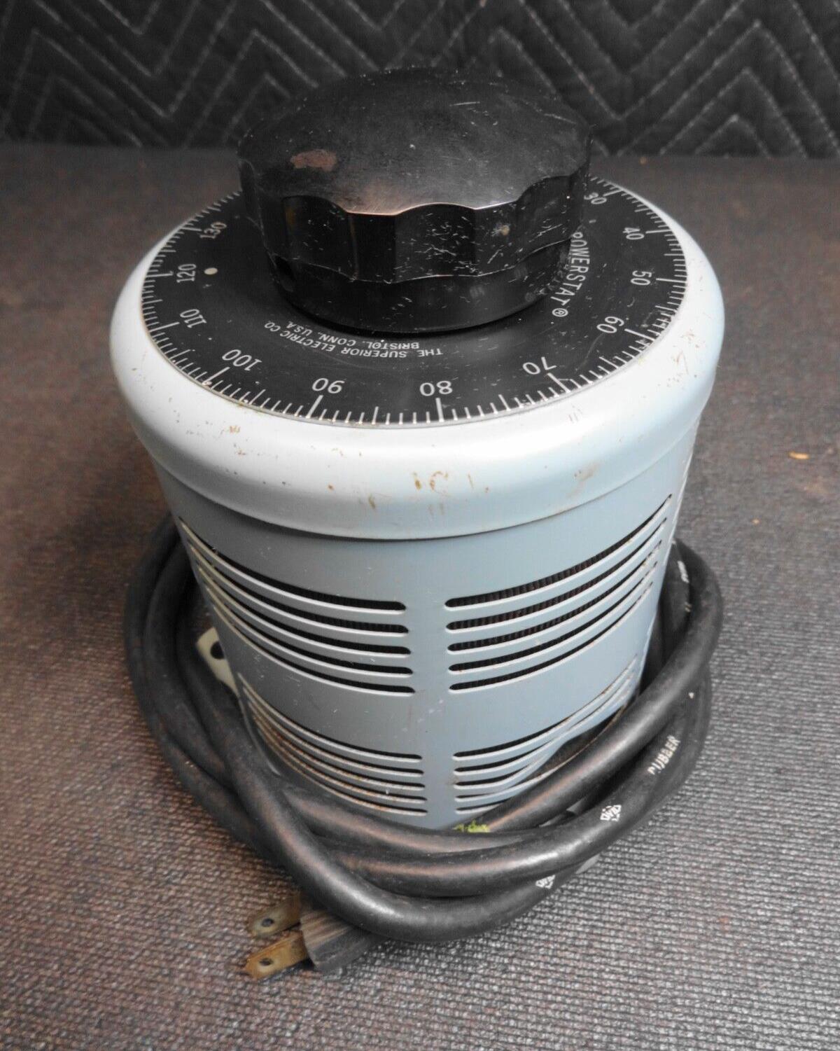 POWERSTAT Variable Autotransformer, Type 110 Input 120V Output 0140