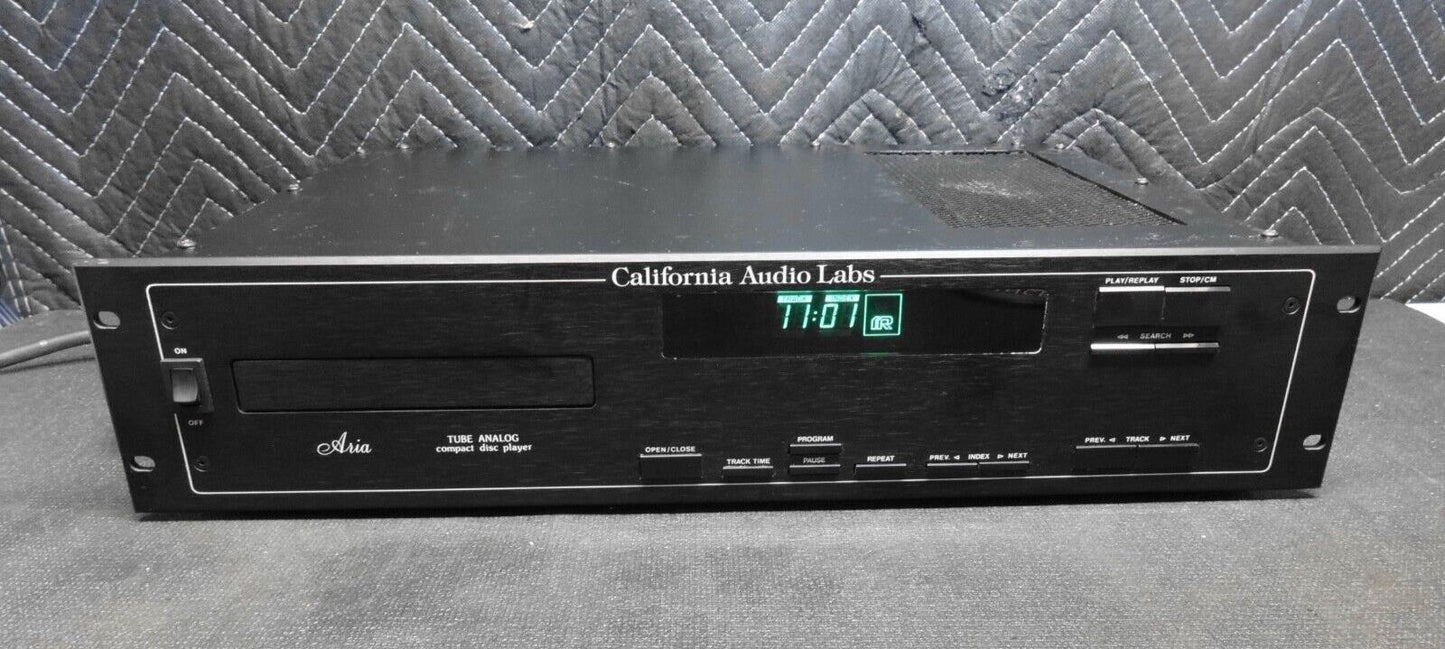 California Audio Labs Aria Tube Analog CD Player Audiophile Quality Bench Tested