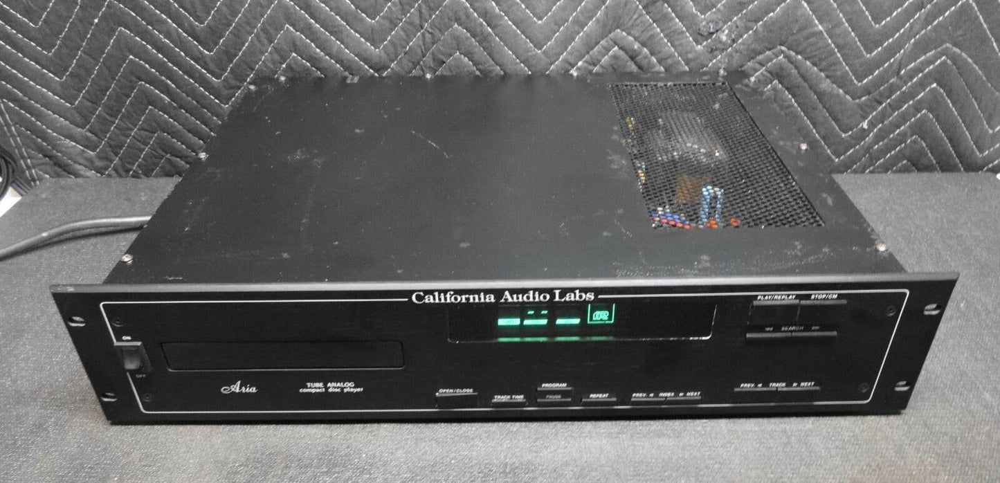 California Audio Labs Aria Tube Analog CD Player Audiophile Quality Bench Tested