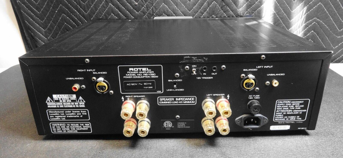 Rotel RB-1080 Balanced Stereo Power Amplifier