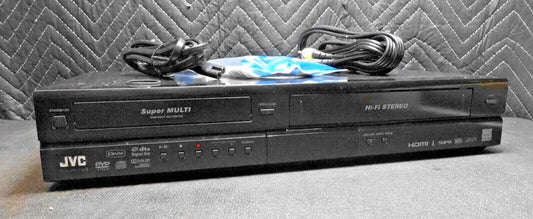 JVC DR-MV150 DVD VHS Cassette Upscaling Recorder w/ Cables - *SERVICED*