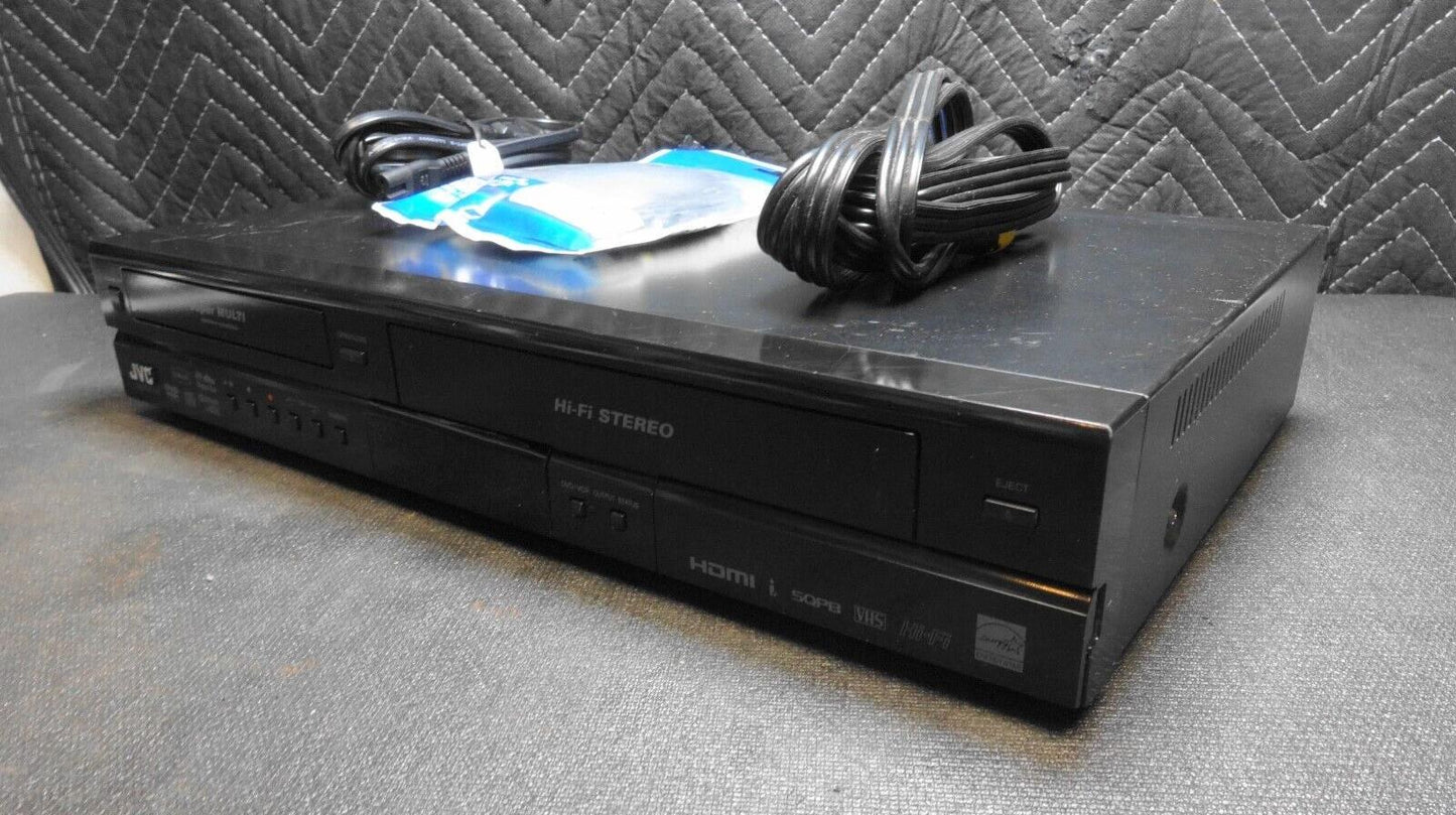 JVC DR-MV150 DVD VHS Cassette Upscaling Recorder w/ Cables - *SERVICED*