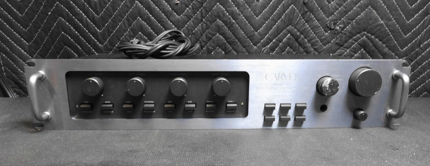 Carver Model C-1 Preamplifier High Fidelity Control Console  Preamp