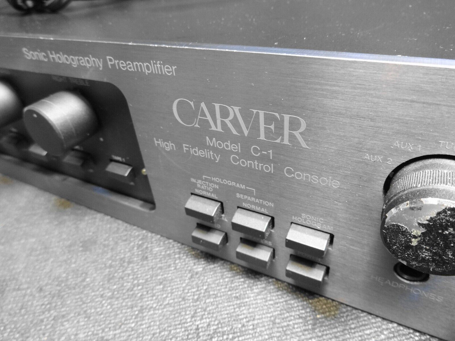 Carver Model C-1 Preamplifier High Fidelity Control Console  Preamp