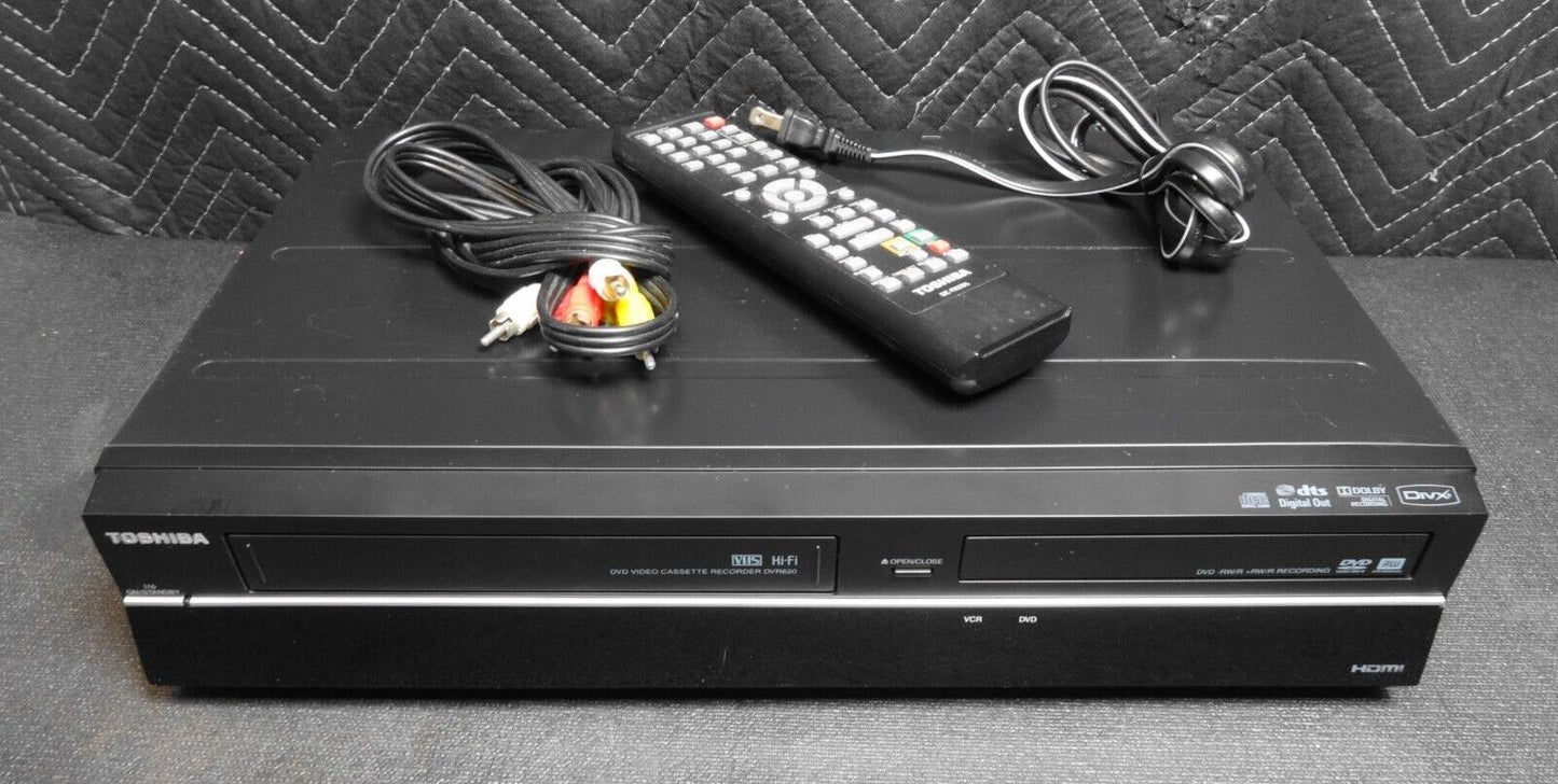 Toshiba DVR620KU DVD Recorder VCR Combo W/ REMOTE Dubbing Transfer VHS to DVD