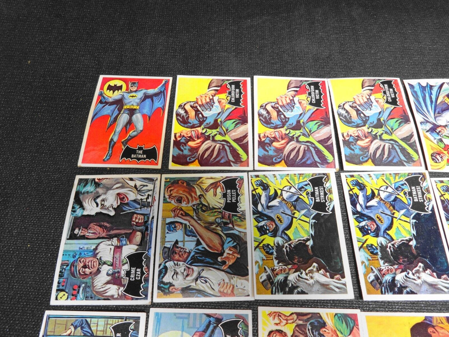 Lot of 43x - 1966 National Periodical Publications Inc Batman Trading Cards