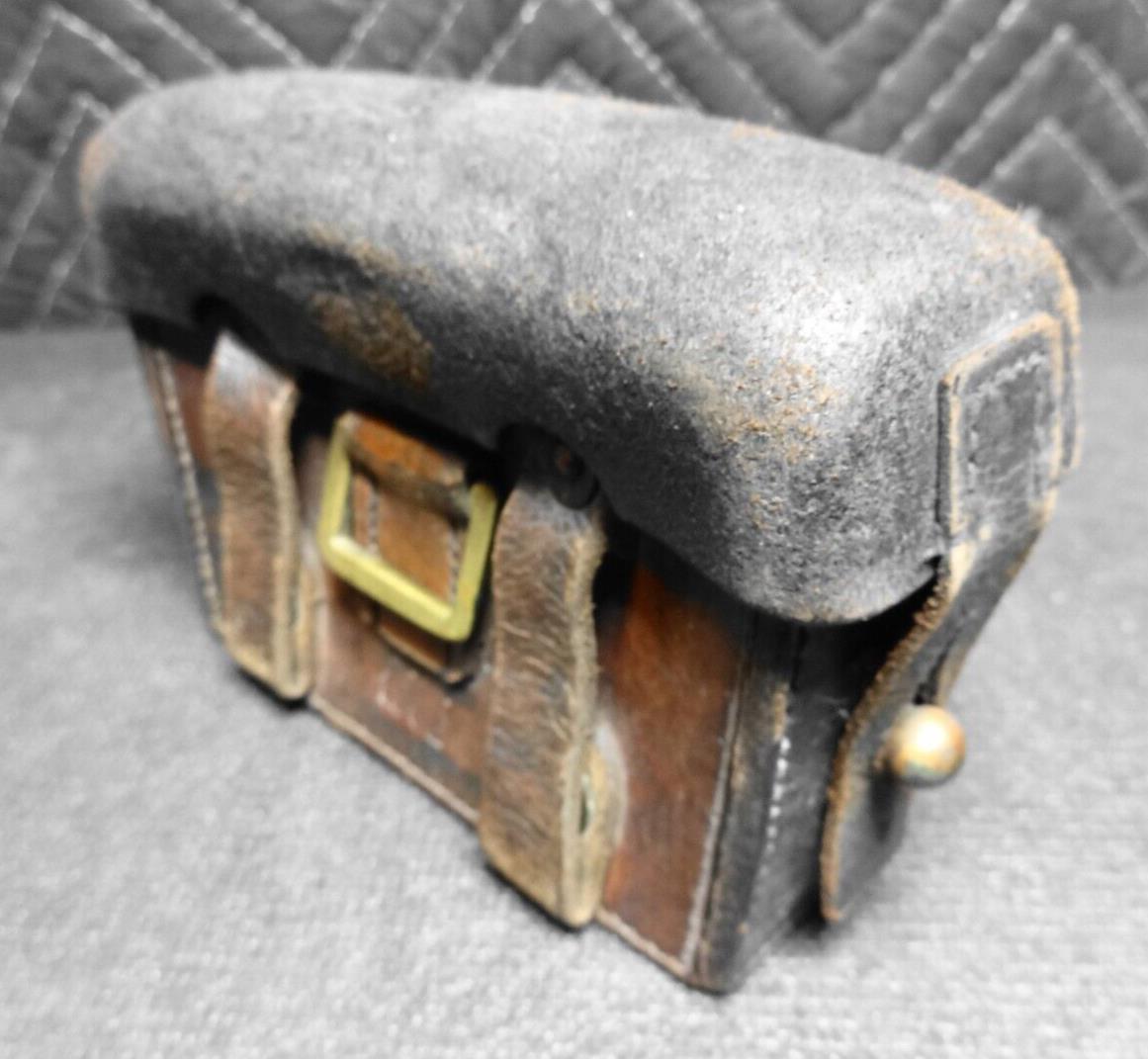 WW1 IMPERIAL GERMAN ARMY LEATHER  AMMO POUCH ORIGINAL MAUSER