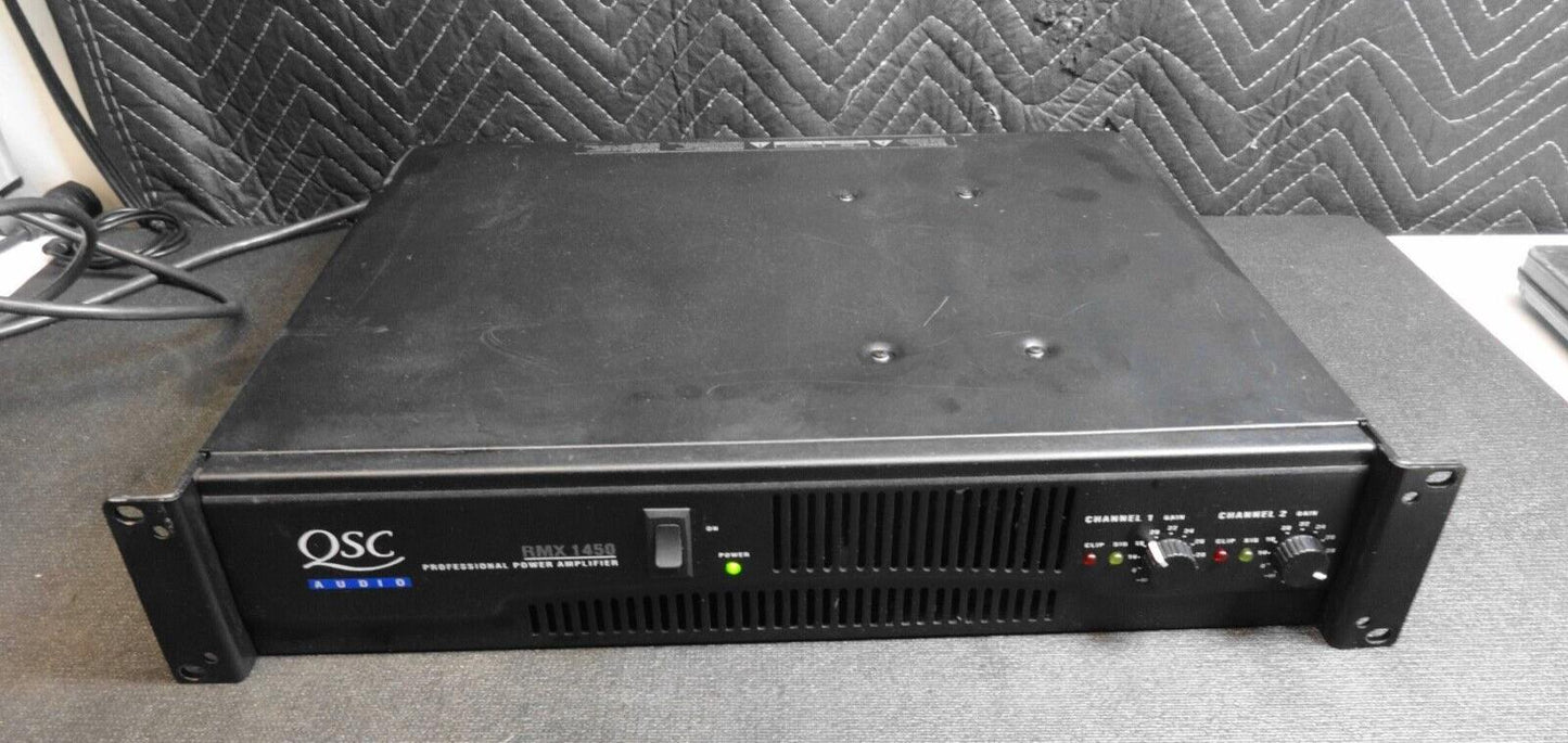 QSC RMX 1450 1400W 2-Channel Stereo Power Rack-Mount Amplifier