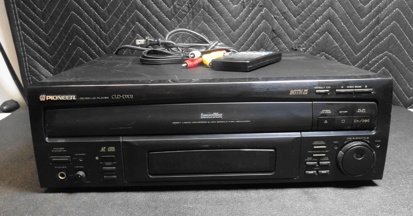 Pioneer CLD-D702 LD CD Laserdisc Player w/ Remote - *Serviced* - Laser Disc