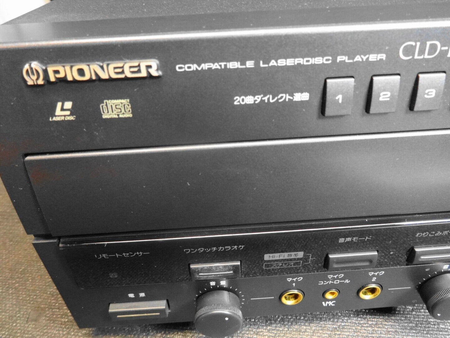 Pioneer CLD-K800 Laserdisc CD Player Karaoke w/ Remote - JAPAN 100V - SERVICED