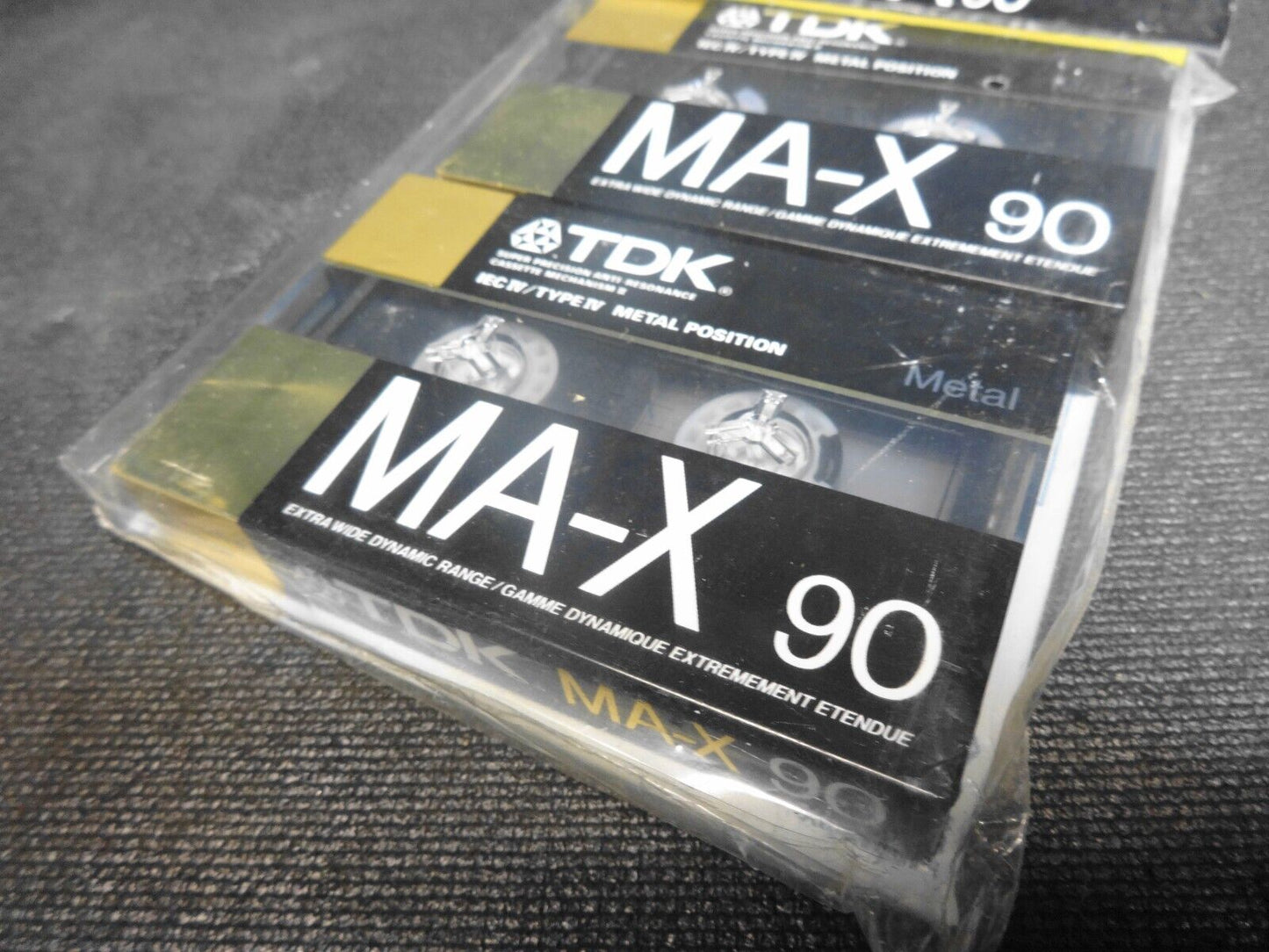 2-Pack - TDK MA-X 90 Minute Blank Cassette Tape IEC IV / TYPE IV Metal Position