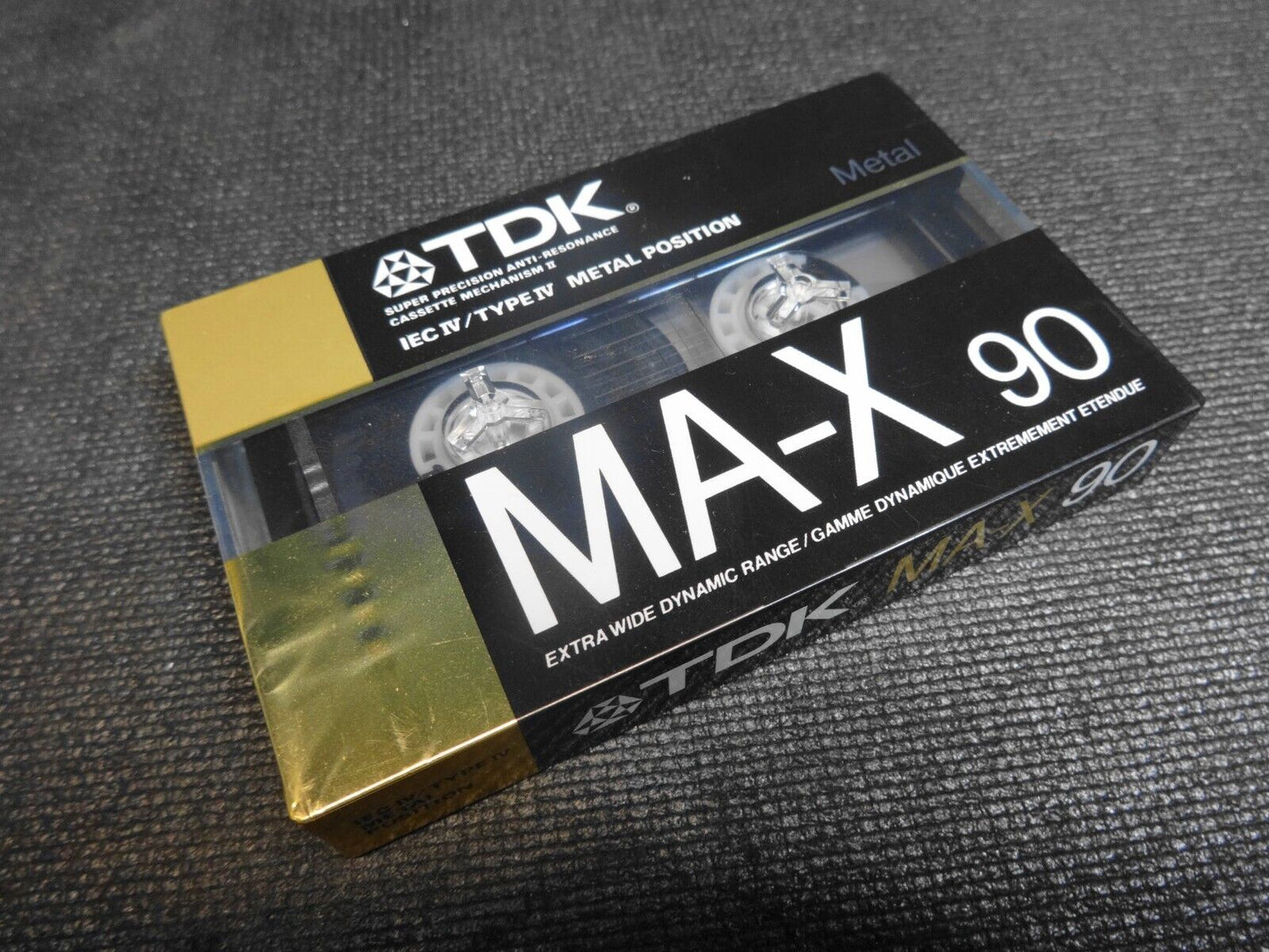 TDK MA-X 90 Minute Blank Cassette Tape IEC IV / TYPE IV Metal Position - NOS