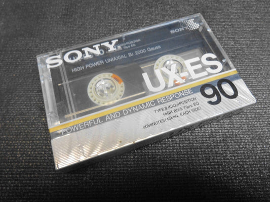 SONY UX-ES 90 audio cassette blank tape sealed Made in Japan Type II