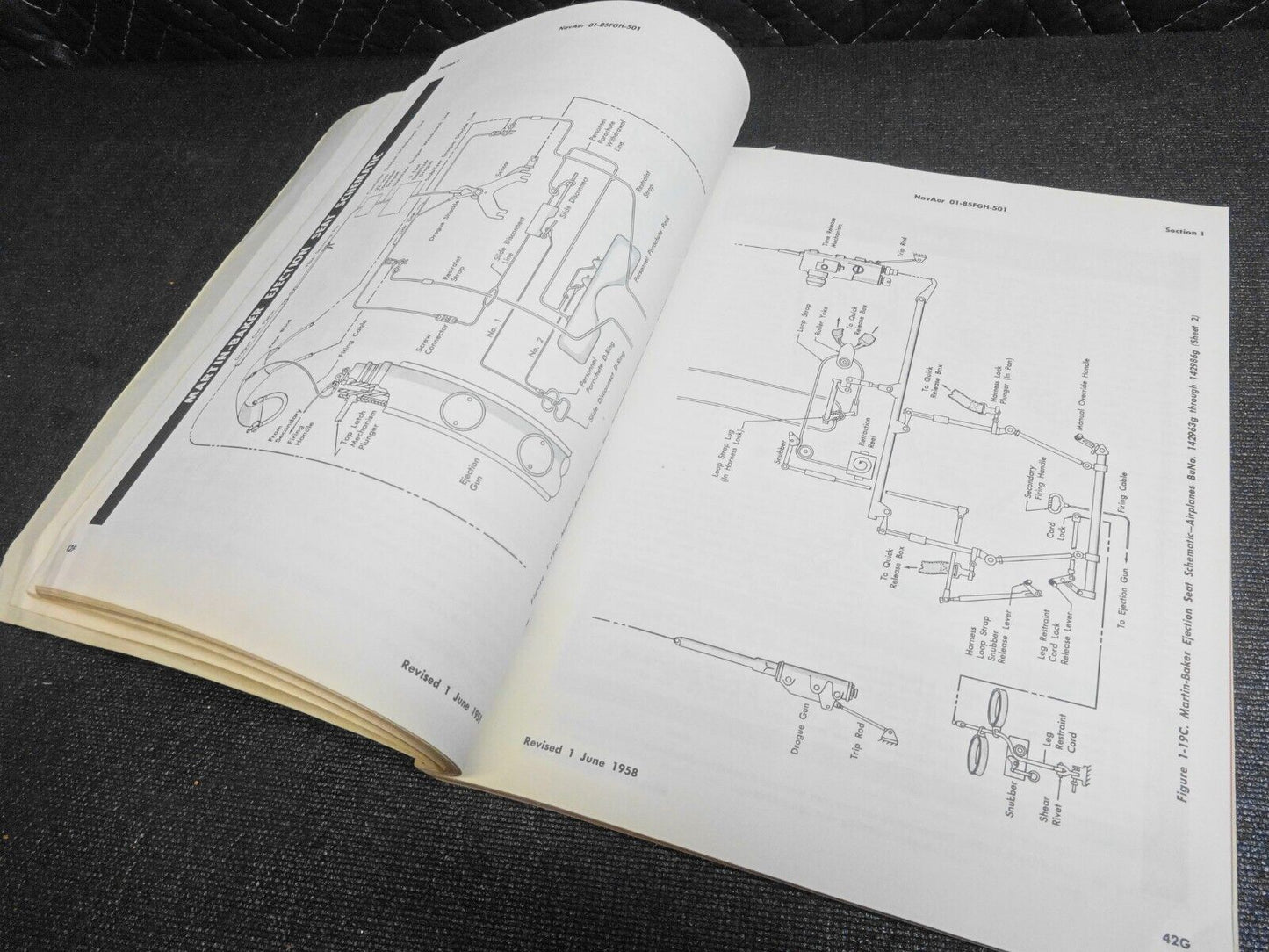 1959 Navy Model F9F-8T,-8 Cougar Pilot's Flight Handbook Manual - Original