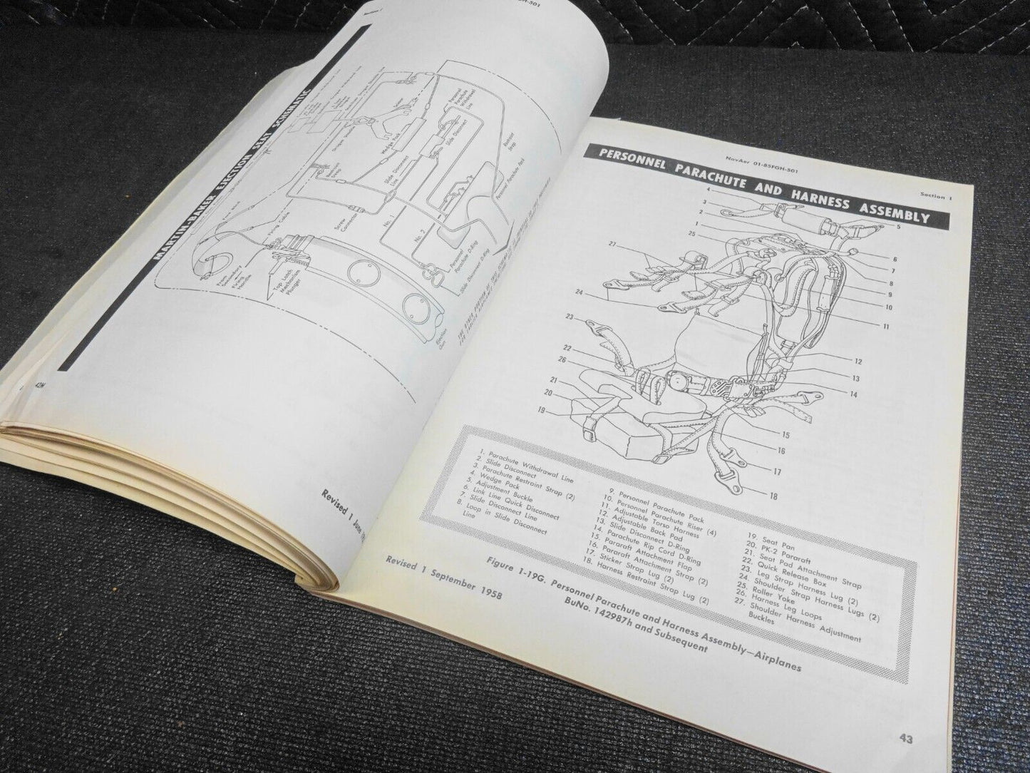 1959 Navy Model F9F-8T,-8 Cougar Pilot's Flight Handbook Manual - Original