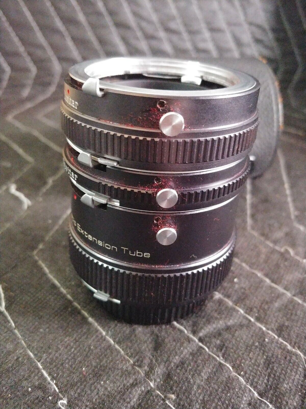 VIVITAR AT-5 AUTOMATIC EXTENTION TUBE SET - 12mm 20mm & 36mm. W/ MINOLTA MOUNT