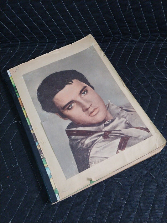 Elvis Presley Scrapbook - Vintage Collectible w/ 1960 Yearbook w/ Stickers