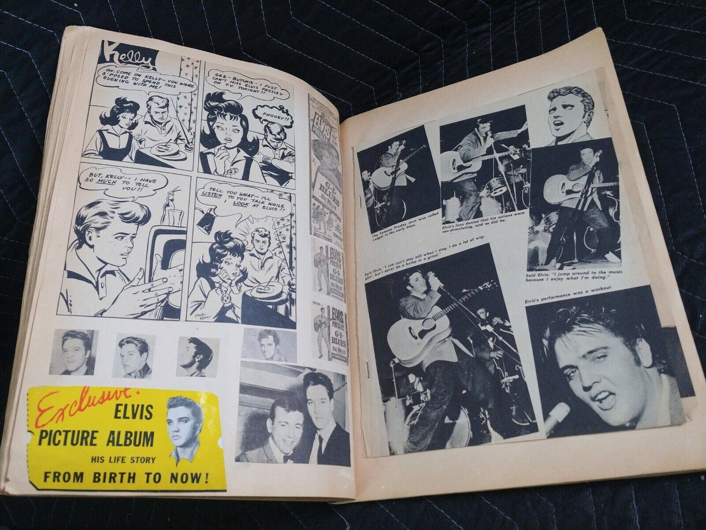 Elvis Presley Scrapbook - Vintage Collectible w/ 1960 Yearbook w/ Stickers