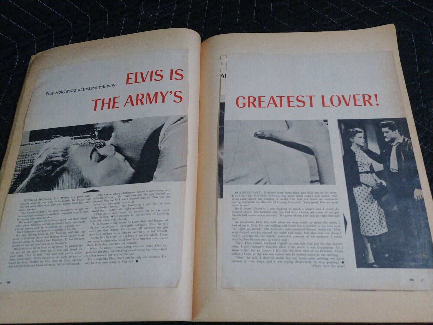 Elvis Presley Scrapbook - Vintage Collectible w/ 1960 Yearbook w/ Stickers