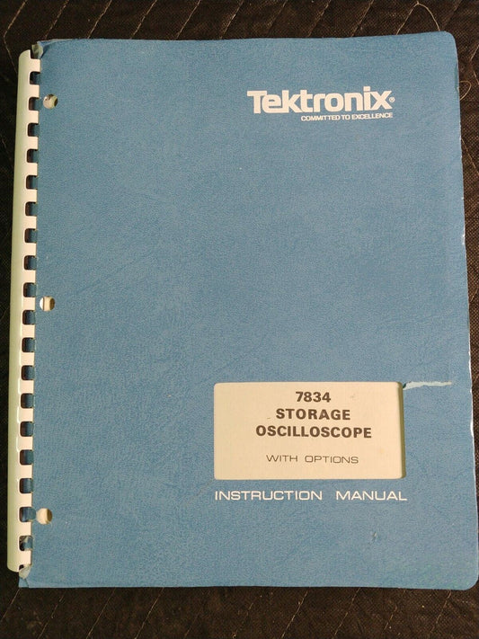 Tektronix 7834  Storage Oscilloscope with Options Instruction Manual