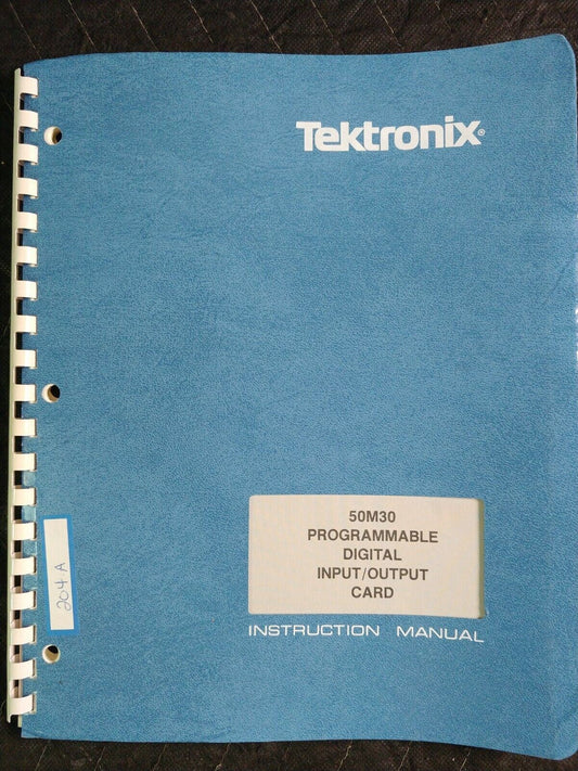 50M30 PROGRAMMABLE DIGITAL INPUT/OUTPUT CARD instruction manual