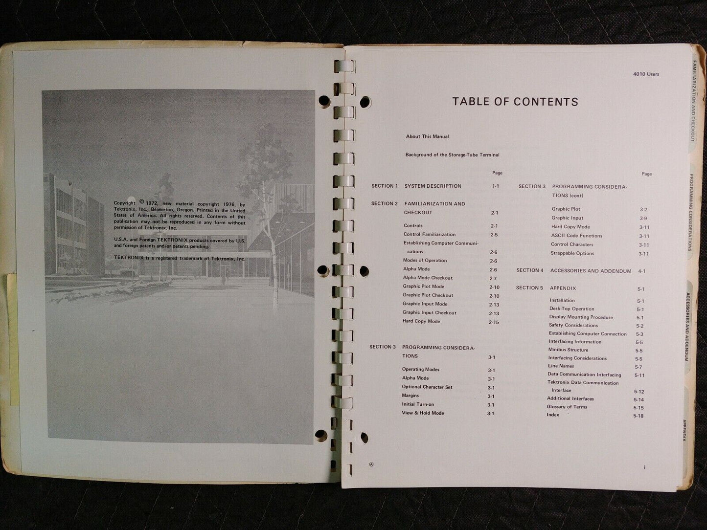 TEKTRONIX 4010 & 4010-1 USERS MANUAL COMPUTER DISPLAY TERMINAL – ineedths