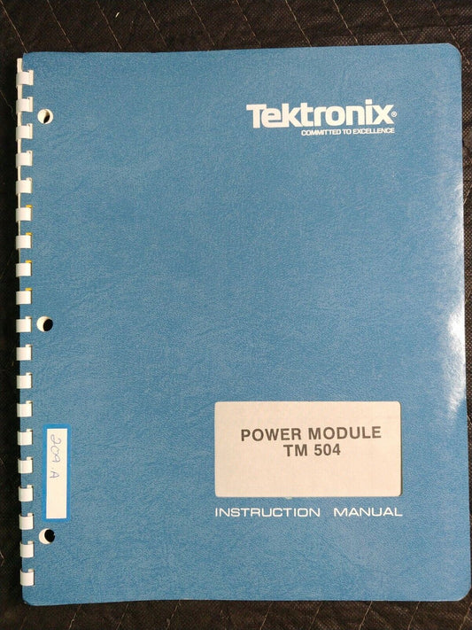 Tektronix TM 504 Power Module Instruction Manual FIRST PRINTING JUN 1974