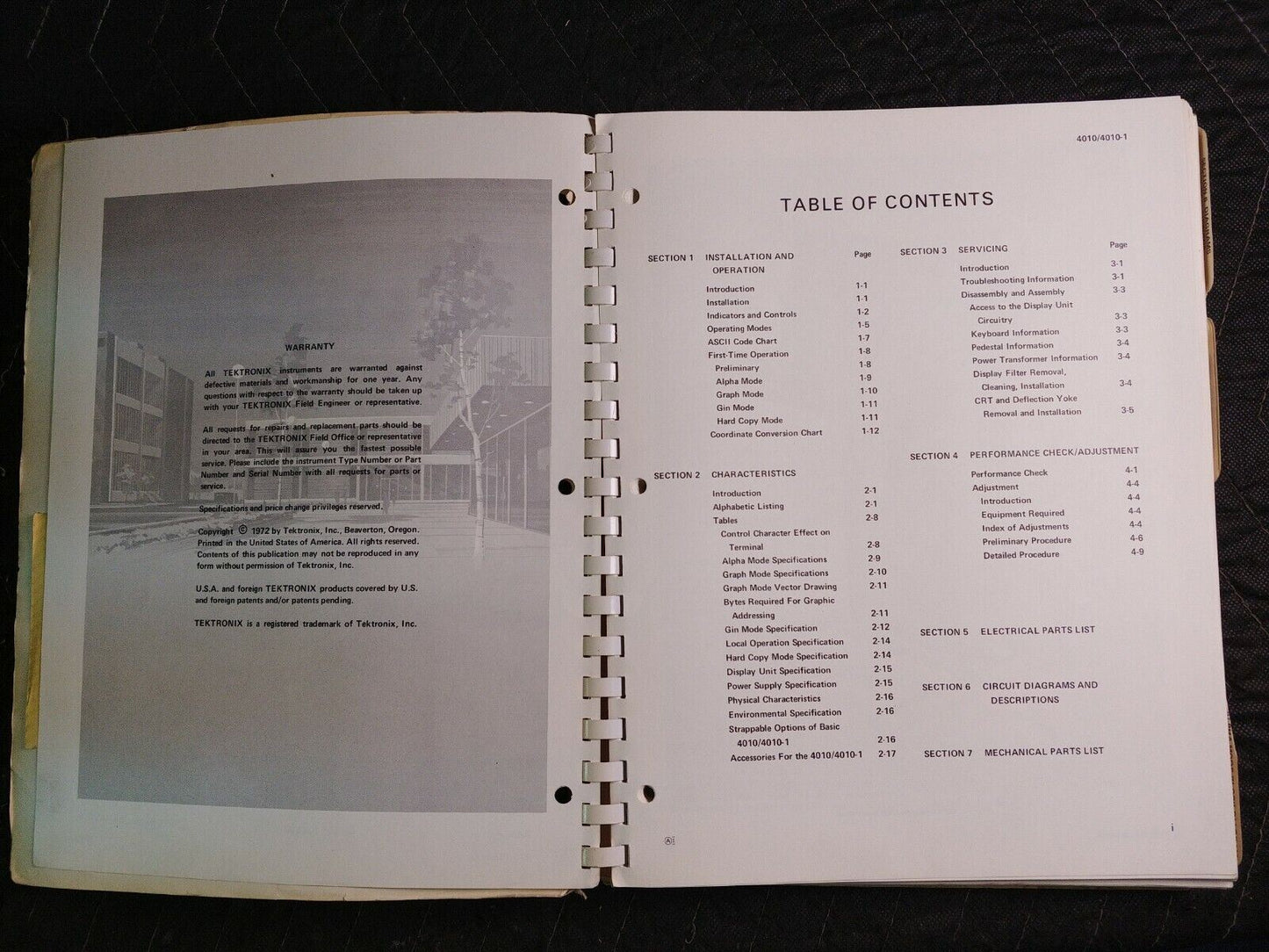 TEKTRONIX 4010 & 4010-1 COMPUTER DISPLAY TERMINAL USERS MANUAL