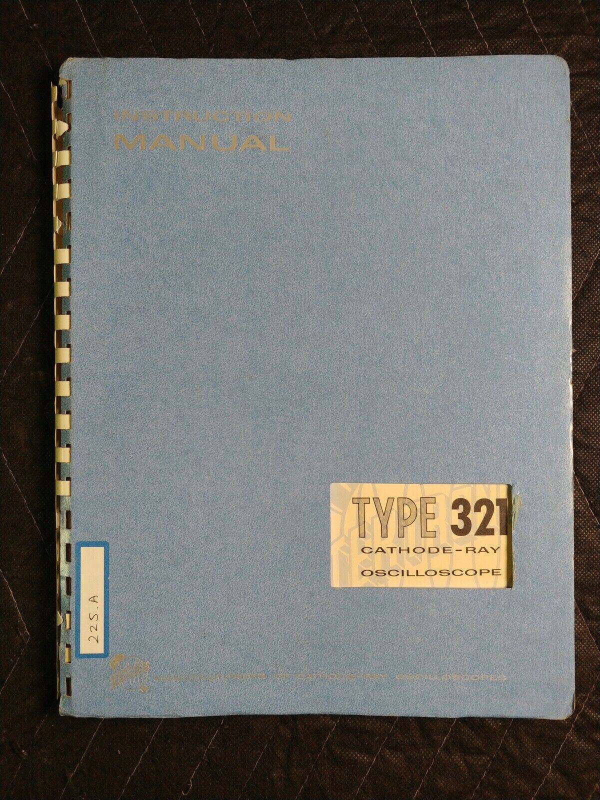 Tektronix 070-196 Type 321 Oscilloscope Instruction Manual