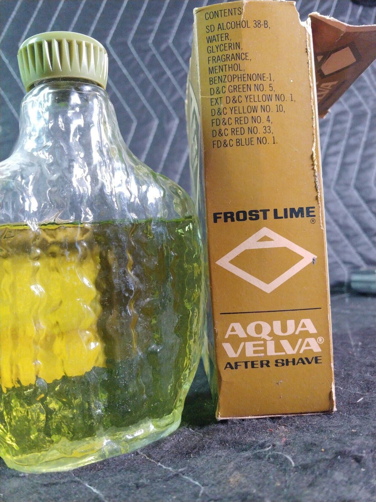 Aqua Velva After Shave Splash 8 1/2 fl oz NOS 1970s New Frost Lime Vintage 80%