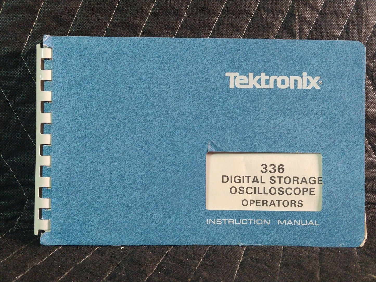 Tektronix 336A Digital Storage Oscilloscope Operators Manual P/N 070-4420-00