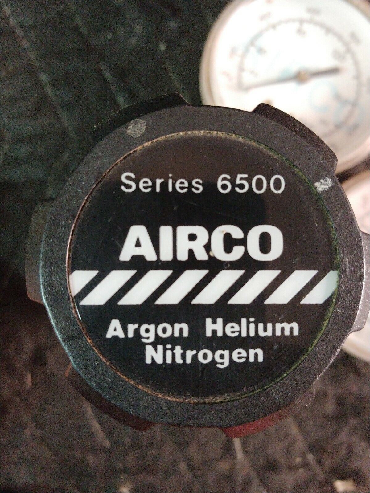 USED AIRCO DUAL RANGE FLOWMETER ARGON 6500 HELIUM NITROGEN 806 6505  580