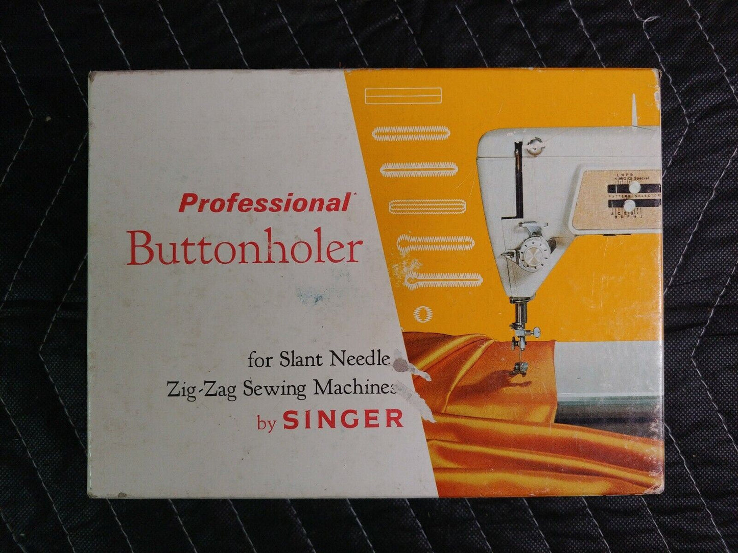 Vtg Singer Professional Buttonholer for Slant Needle Zig-Zag Sewing Machine 1