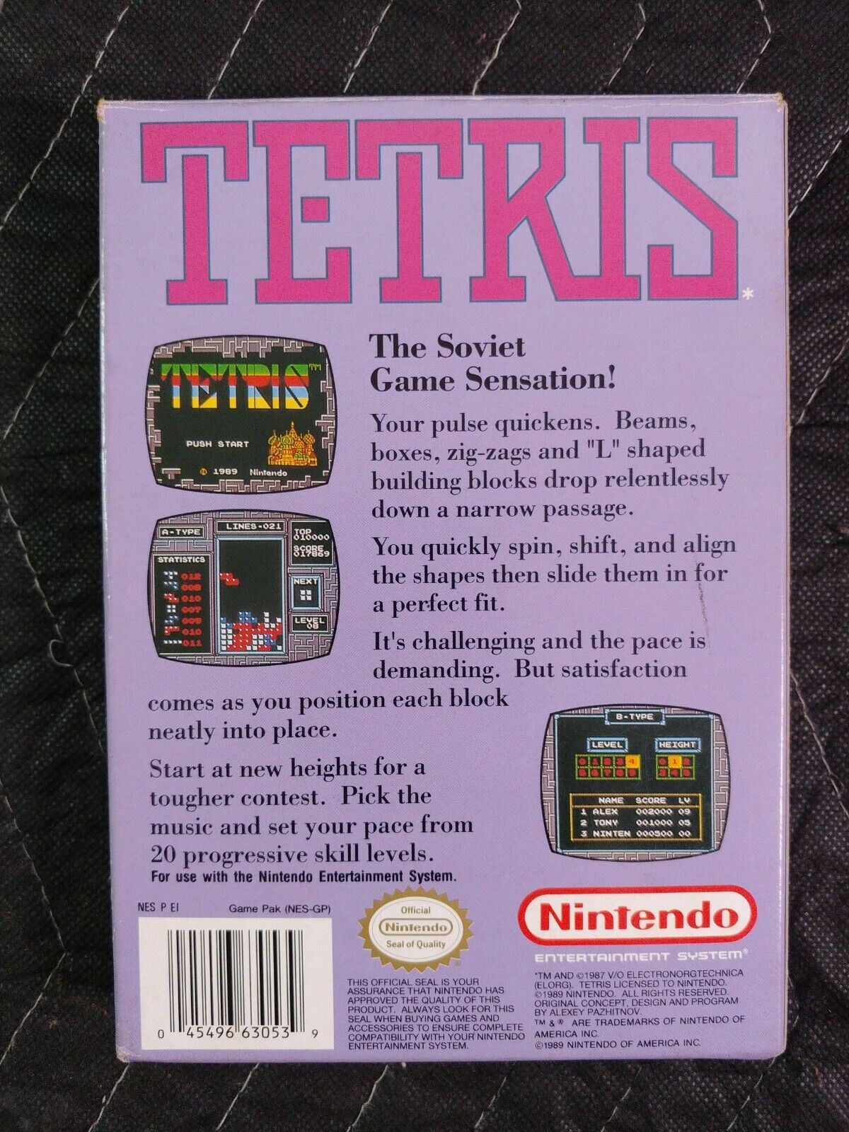 Tetris NES 1989