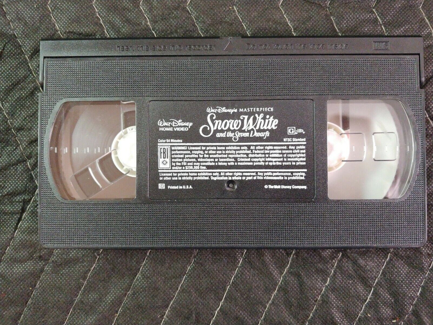~Walt Disney's 'Snow White and the Seven Dwarfs' Masterpiece VHS 1524~