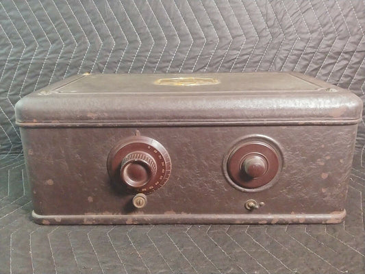 ANTIQUE 1920'S ATWATER KENT TUBE RADIO MODEL 37. For Parts Or Restoration!